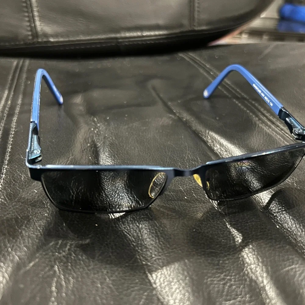 Transformer Stylish Blue Rectangular Eyeglasses. Frame Only.